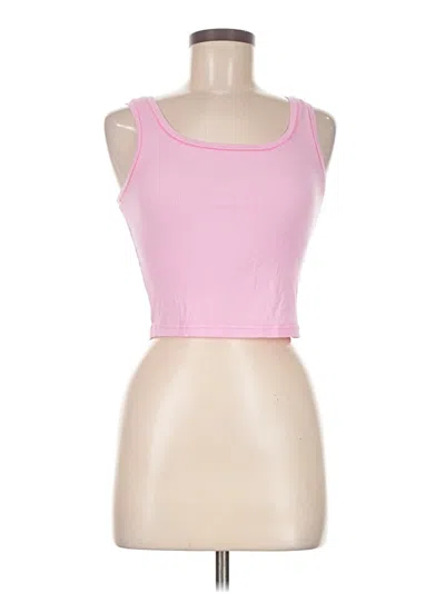 Pre-owned Unbranded Tank Top Pink Strapless Neckline Tops