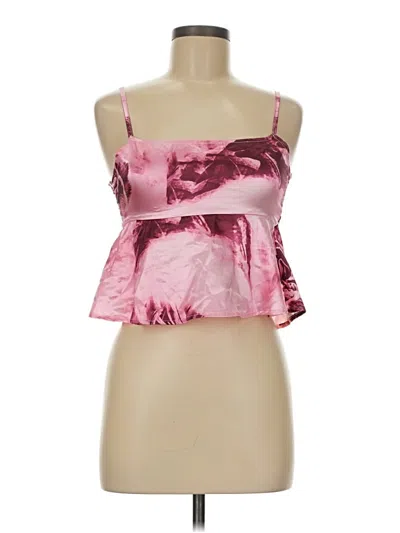 Pre-owned Unbranded Tank Top Pink Strapless Neckline Tops