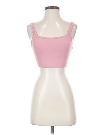 Pre-owned Unbranded Tank Top Pink Strapless Neckline Tops