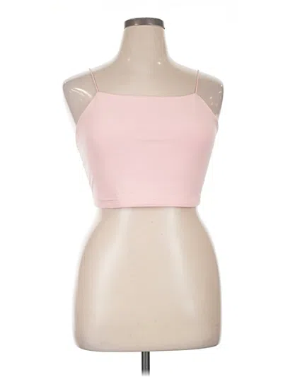 Pre-owned Unbranded Tank Top Pink Strapless Neckline Tops