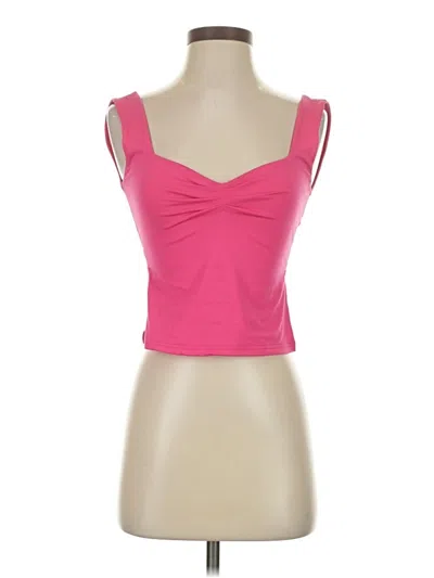 Pre-owned Unbranded Tank Top Pink Sweetheart Neckline Tops