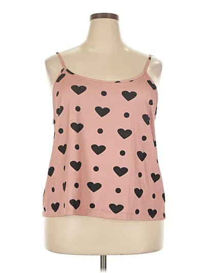 Pre-owned Unbranded Tank Top Pink Sweetheart Neckline Tops