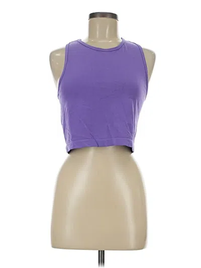 Pre-owned Unbranded Tank Top Purple Halter Neckline Tops