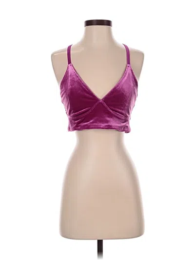 Pre-owned Unbranded Tank Top Purple Halter Neckline Tops