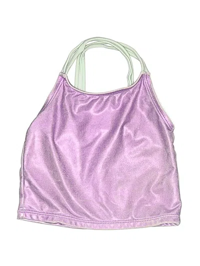 Pre-owned Unbranded Kids' Tank Top Purple Halter Neckline Tops
