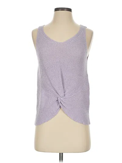 Pre-owned Unbranded Tank Top Purple Halter Neckline Tops