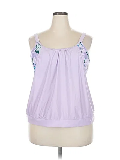 Pre-owned Unbranded Tank Top Purple Strapless Neckline Tops