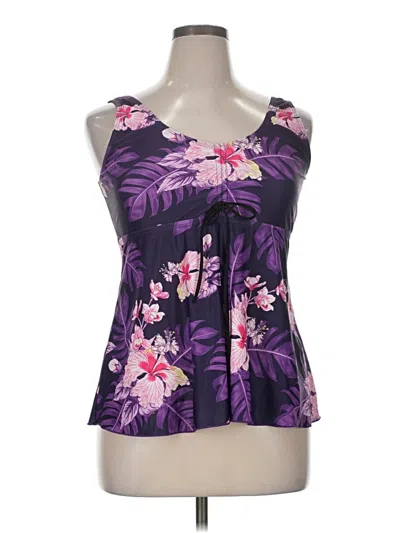 Pre-owned Unbranded Tank Top Purple Strapless Neckline Tops