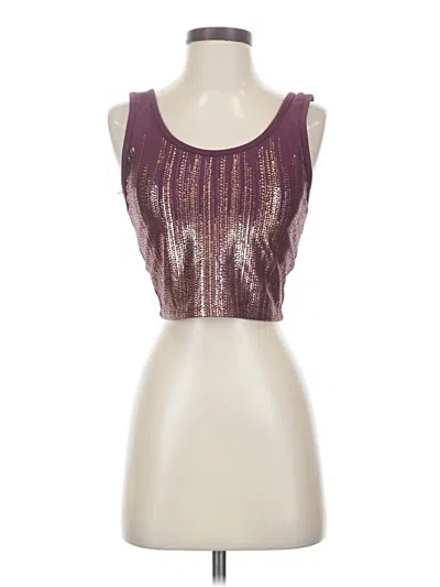 Pre-owned Unbranded Tank Top Purple Strapless Neckline Tops
