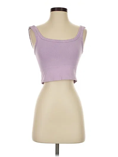 Pre-owned Unbranded Tank Top Purple Strapless Neckline Tops
