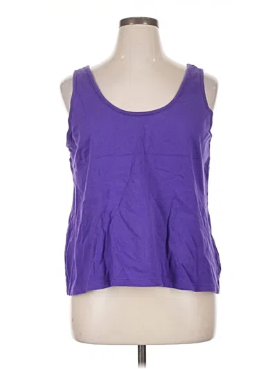 Pre-owned Unbranded Tank Top Purple Strapless Neckline Tops