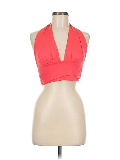 Pre-owned Unbranded Tank Top Red Halter Neckline Tops