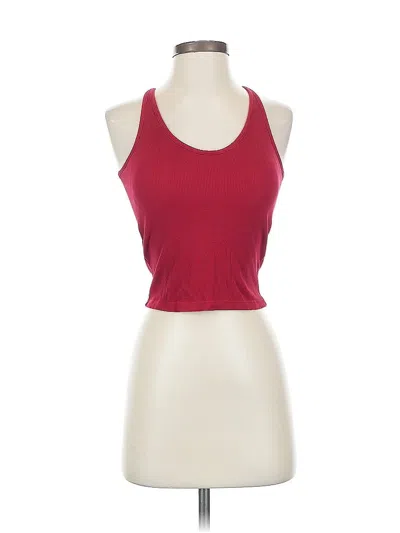 Pre-owned Unbranded Tank Top Red Halter Neckline Tops