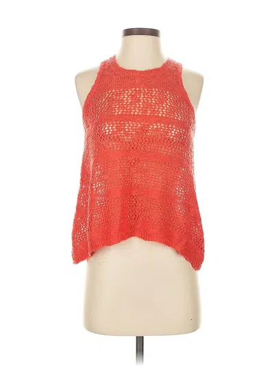 Pre-owned Unbranded Tank Top Red Halter Neckline Tops
