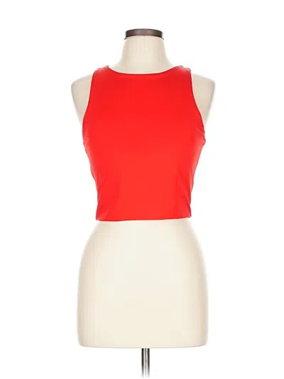 Pre-owned Unbranded Tank Top Red Halter Neckline Tops