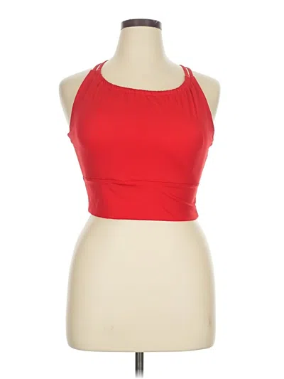 Pre-owned Unbranded Tank Top Red Halter Neckline Tops