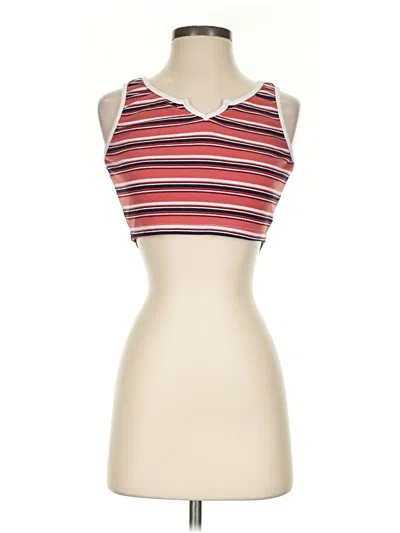 Pre-owned Unbranded Tank Top Red Halter Neckline Tops