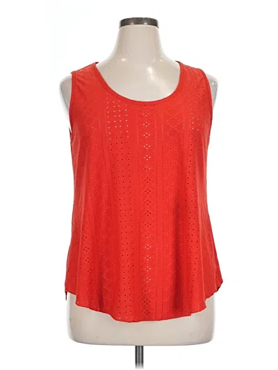 Pre-owned Unbranded Tank Top Red Square Neckline Tops
