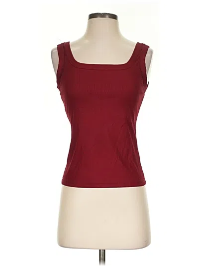 Pre-owned Unbranded Tank Top Red Square Neckline Tops