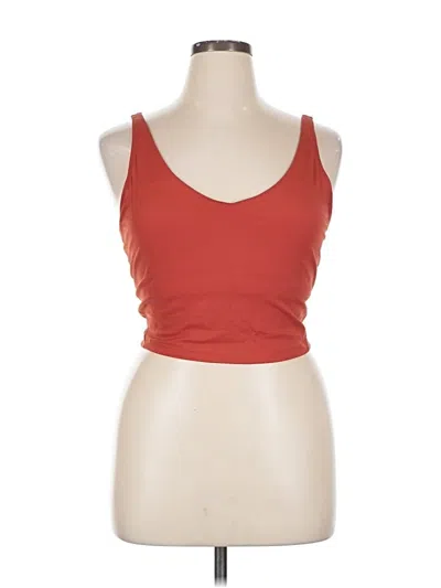 Pre-owned Unbranded Tank Top Red Strapless Neckline Tops