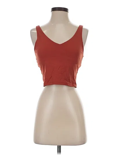 Pre-owned Unbranded Tank Top Red Strapless Neckline Tops