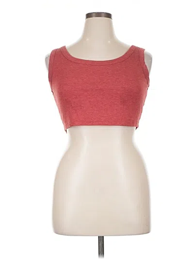 Pre-owned Unbranded Tank Top Red Strapless Neckline Tops