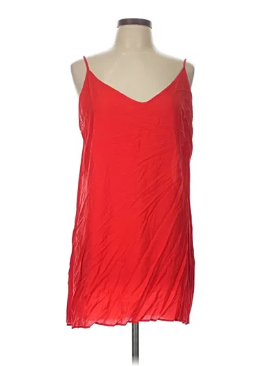 Pre-owned Unbranded Tank Top Red Strapless Neckline Tops