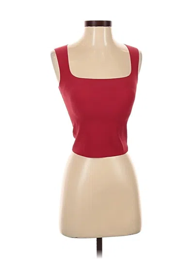 Pre-owned Unbranded Tank Top Red Strapless Neckline Tops