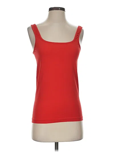 Pre-owned Unbranded Tank Top Red Strapless Neckline Tops
