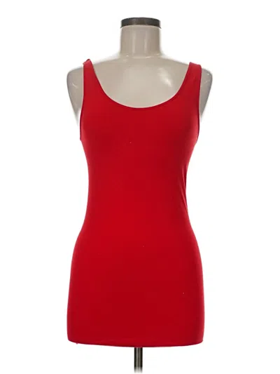 Pre-owned Unbranded Tank Top Red Strapless Neckline Tops