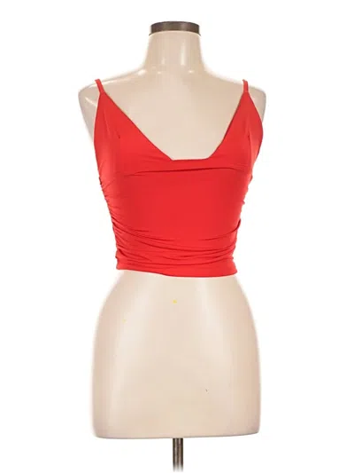 Pre-owned Unbranded Tank Top Red Strapless Neckline Tops