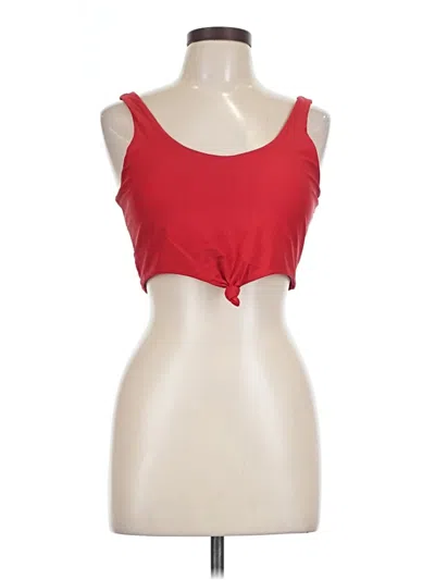 Pre-owned Unbranded Tank Top Red Strapless Neckline Tops