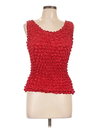 Pre-owned Unbranded Tank Top Red Strapless Neckline Tops