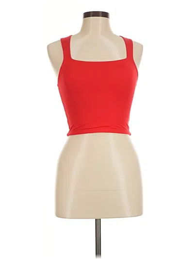 Pre-owned Unbranded Tank Top Red Strapless Neckline Tops