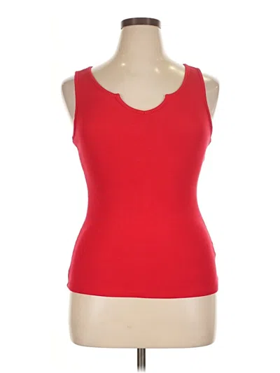 Pre-owned Unbranded Tank Top Red Sweetheart Neckline Tops