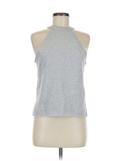 Pre-owned Unbranded Tank Top Silver Halter Neckline Tops