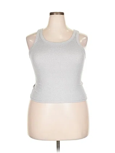 Pre-owned Unbranded Tank Top Silver Halter Neckline Tops