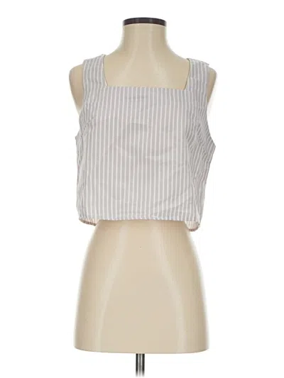 Pre-owned Unbranded Tank Top Silver Halter Neckline Tops
