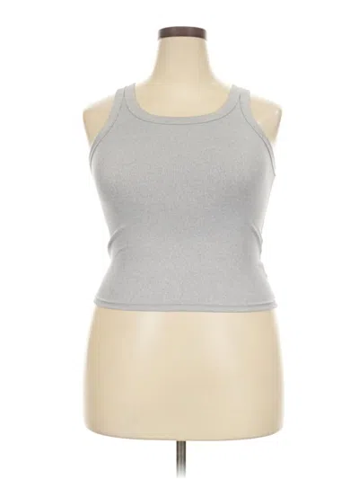 Pre-owned Unbranded Tank Top Silver Halter Neckline Tops