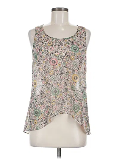 Pre-owned Unbranded Tank Top Silver Halter Neckline Tops