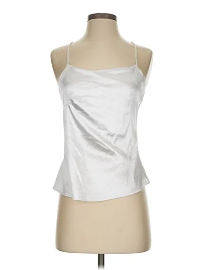 Pre-owned Unbranded Tank Top Silver Strapless Neckline Tops