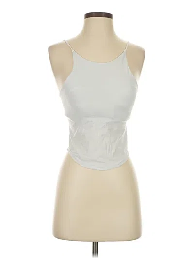 Pre-owned Unbranded Tank Top Silver Strapless Neckline Tops