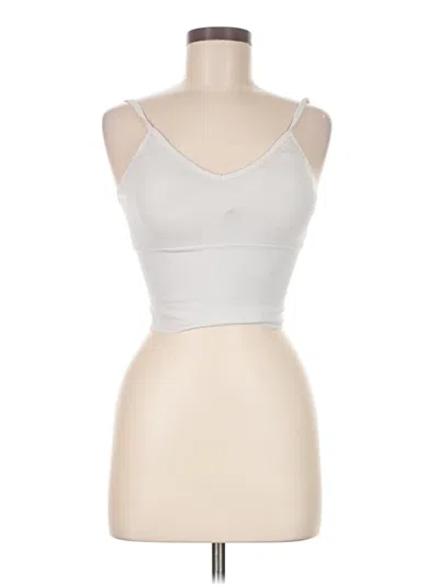 Pre-owned Unbranded Tank Top Silver Strapless Neckline Tops