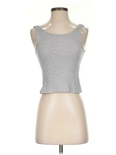 Pre-owned Unbranded Tank Top Silver Strapless Neckline Tops
