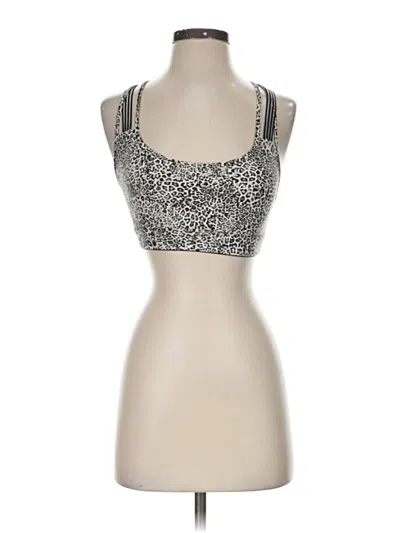 Pre-owned Unbranded Tank Top Silver Strapless Neckline Tops