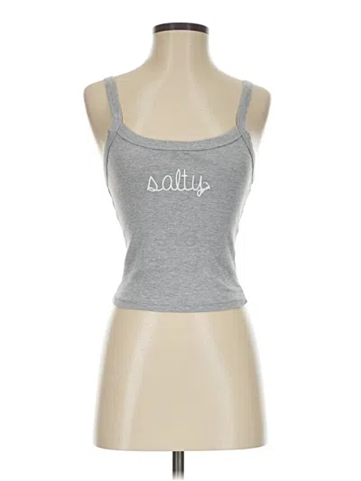 Pre-owned Unbranded Tank Top Silver Strapless Neckline Tops