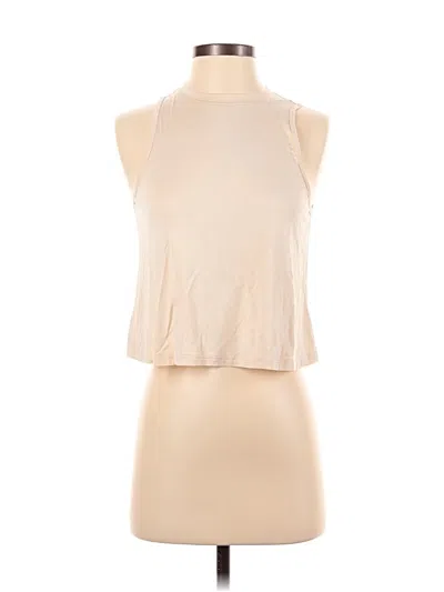 Pre-owned Unbranded Tank Top Tan Halter Neckline Tops In Brown