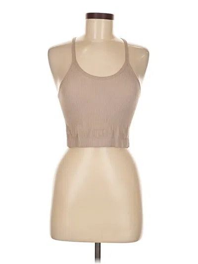 Pre-owned Unbranded Tank Top Tan Halter Neckline Tops In Brown