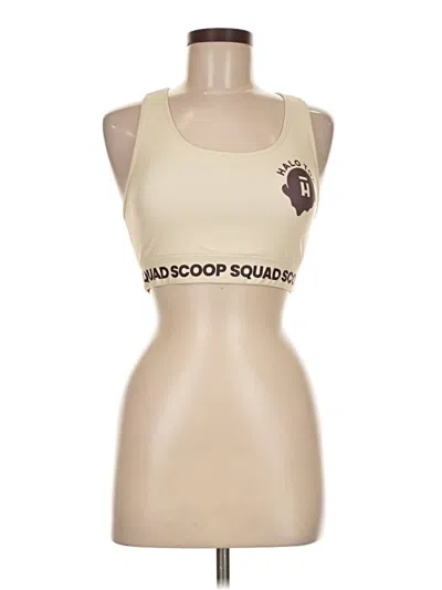 Pre-owned Unbranded Tank Top Tan Halter Neckline Tops In Brown