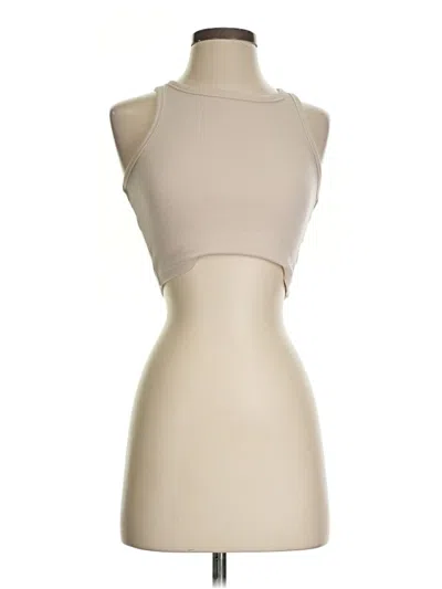 Pre-owned Unbranded Tank Top Tan Halter Neckline Tops In Brown